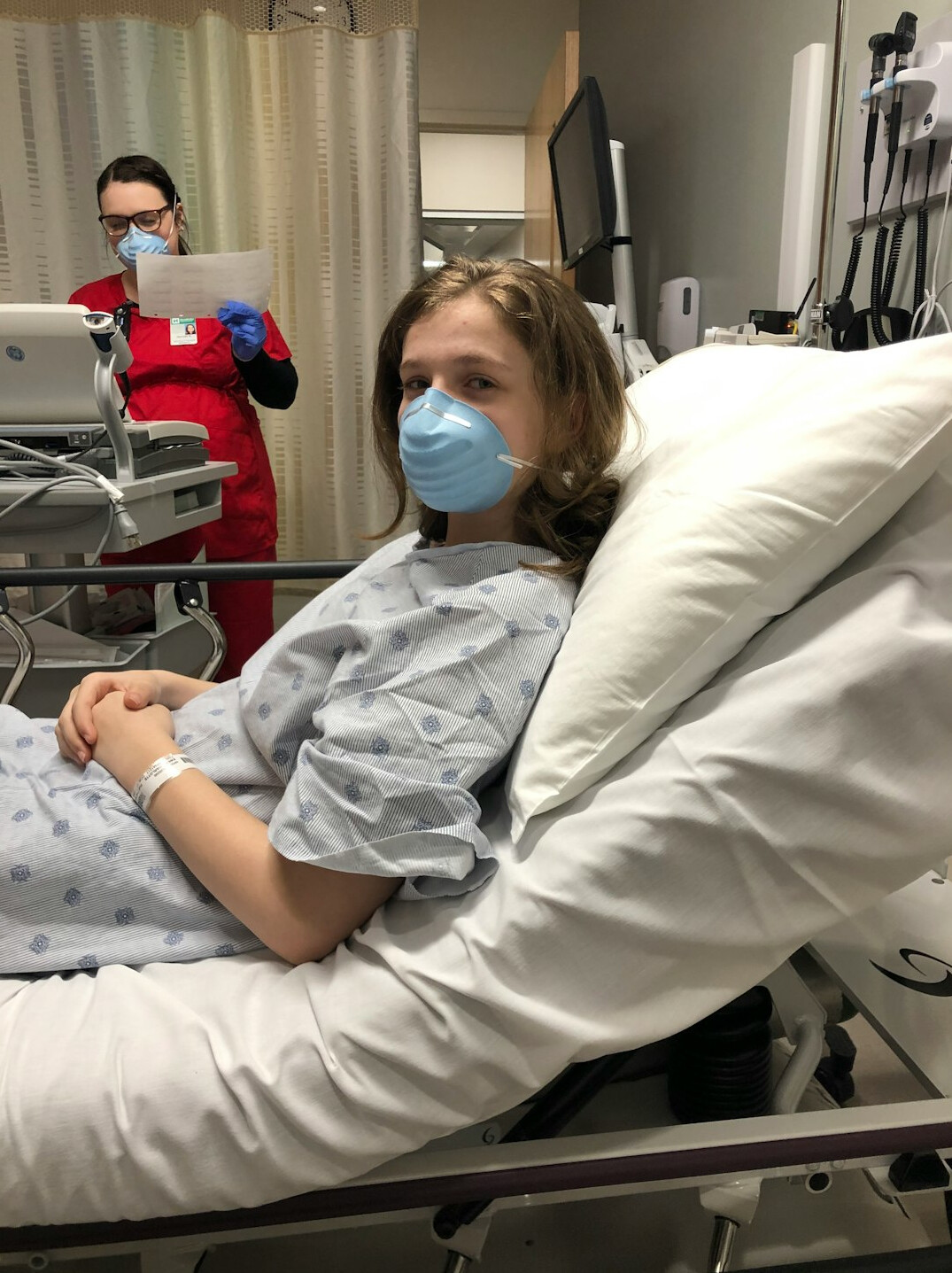 happy patient recovering from illness