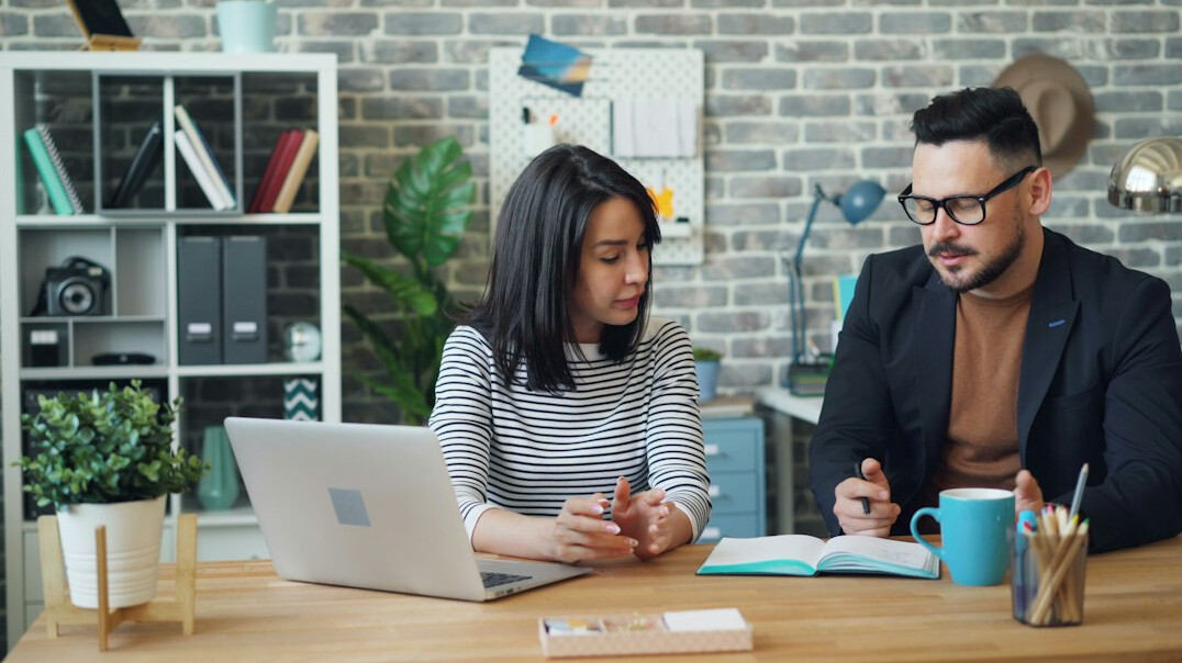 couple discussing finances