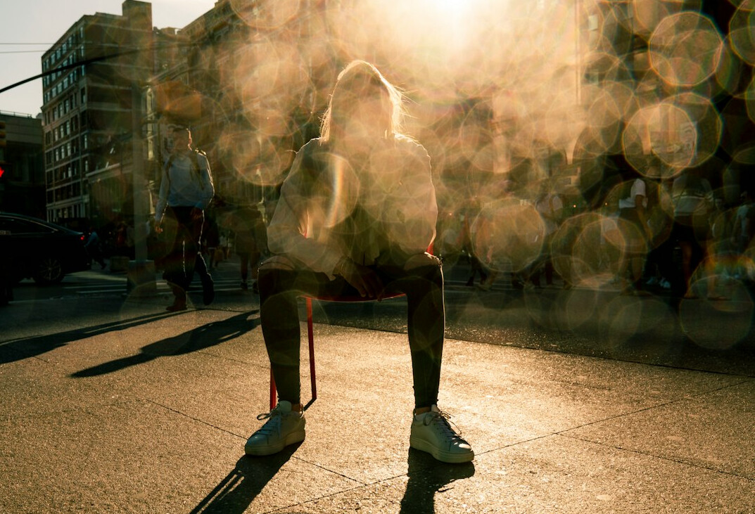 person exercising after illness